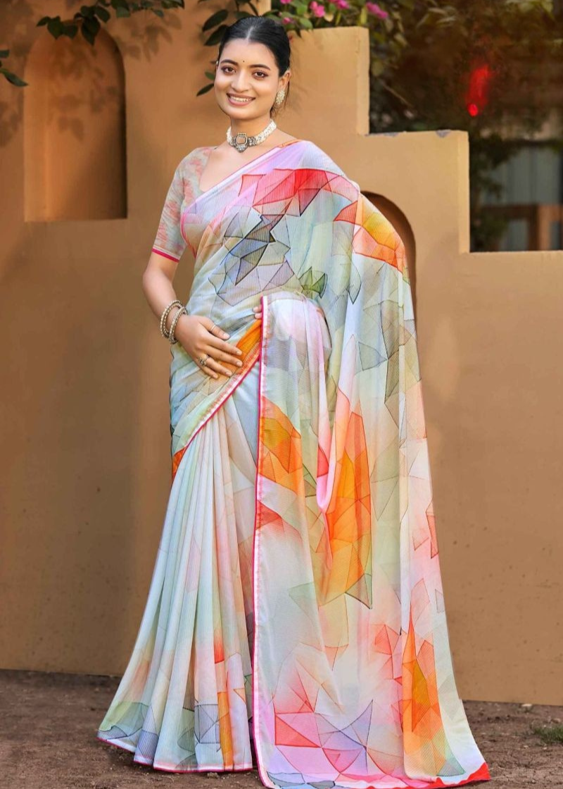 Georgette Digital Print Saree