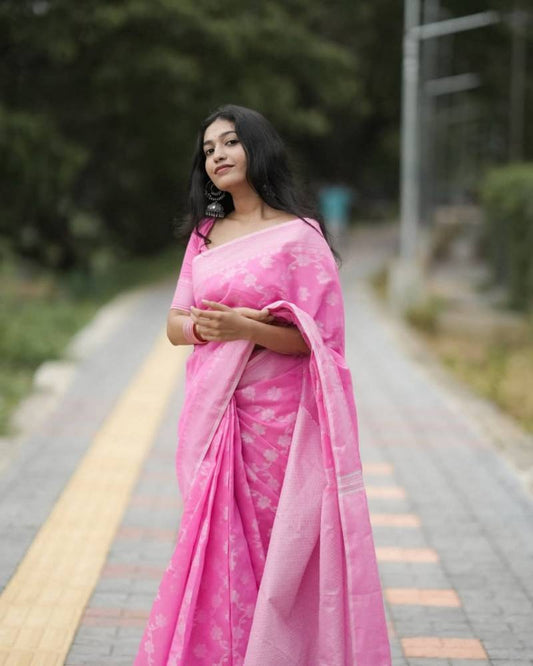 Banarasi Soft Silk Saree for Elegant Wedding Wear - Posyfish.in