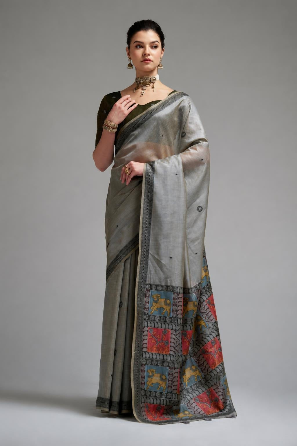 Classic Pure Cotton Printed Saree for Women