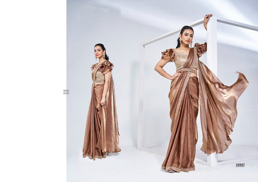 Designer Heavy Saree Party Wear for Elegant Celebrations - Posyfish.in