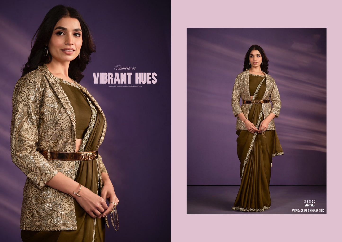 Exotica Designer Heavy Ready To Wear Saree Collection for Stunning Party Wear - Posyfish.in