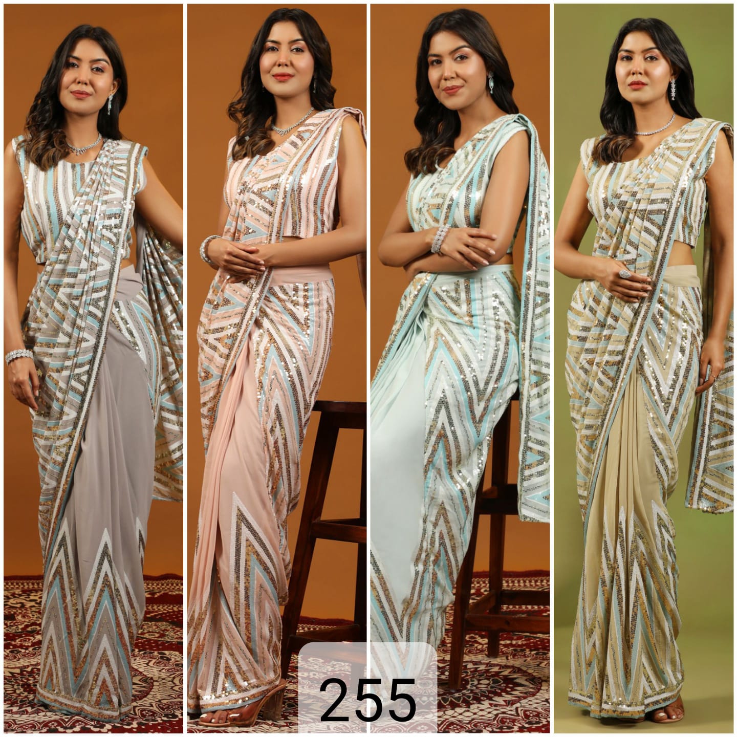 Ready To Wear Designer Saree Collection - Elegance & Style Redefined - Posyfish.in