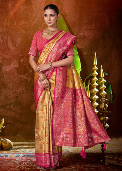 Kanjivaram Silk With Heavy Saroski Work