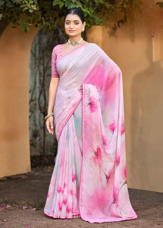 Georgette Digital Print Saree