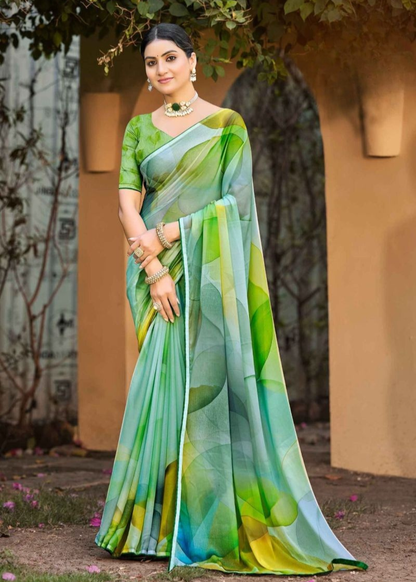 Georgette Digital Print Saree