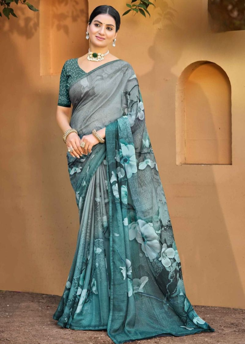 Georgette Digital Print Saree