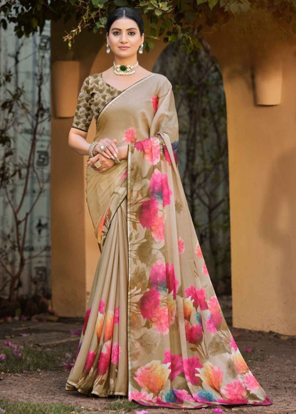 Georgette Digital Print Saree