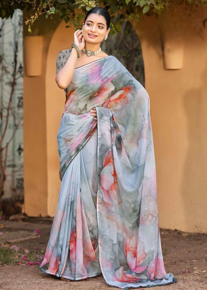 Georgette Digital Print Saree