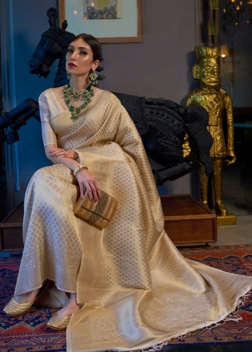 Beautiful Lichi Silk Sarees for Stunning Party Wear Collection - Posyfish.in