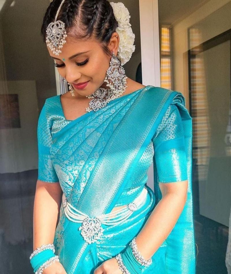 Aab Mira Lichi Silk Saree - Beautiful Designer Collection - Posyfish.in