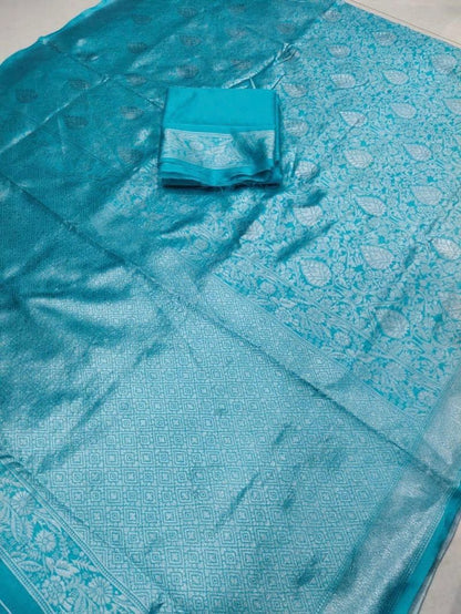 Aab Mira Lichi Silk Saree - Beautiful Designer Collection - Posyfish.in