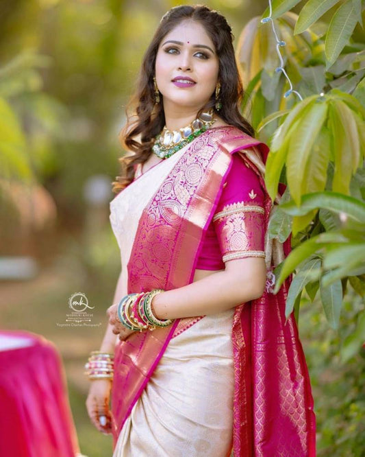 Aab Akshya Lichi Silk Saree Collection - Elegant and Soft Luxury Wear - Posyfish.in
