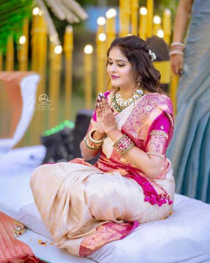 Aab Akshya Lichi Silk Saree Collection - Elegant and Soft Luxury Wear - Posyfish.in