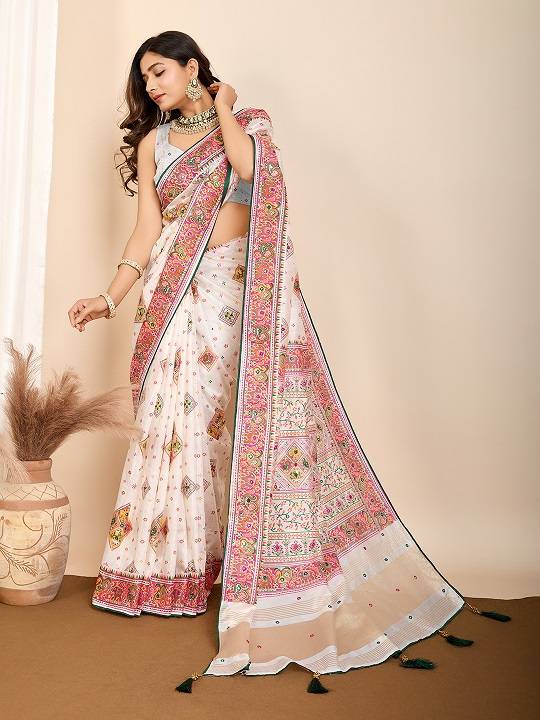 Latest Designed Party Wear Cotton Silk Saree Collection for Elegant Occasions - Posyfish.in