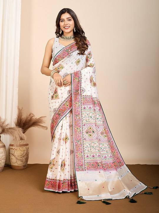 Latest Designed Party Wear Cotton Silk Saree Collection for Elegant Occasions - Posyfish.in