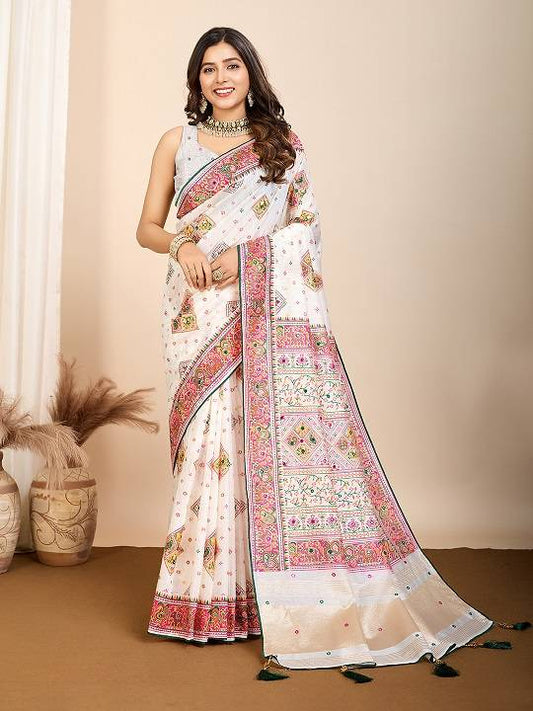 Latest Designed Party Wear Cotton Silk Saree Collection for Elegant Occasions - Posyfish.in