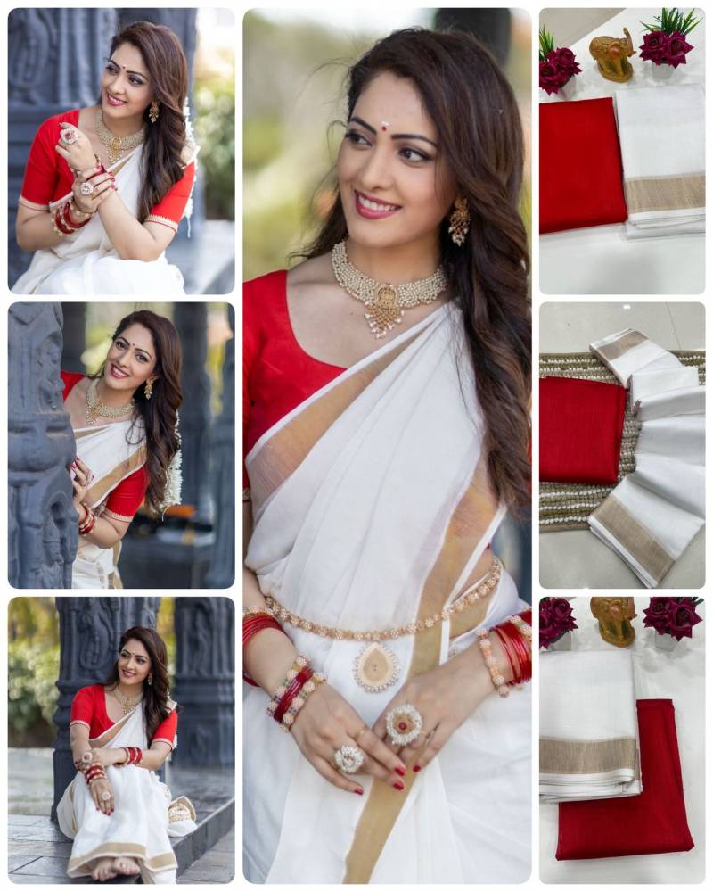 Aab Kerla Cotton Soft Manipuri Saree Collection - Posyfish.in