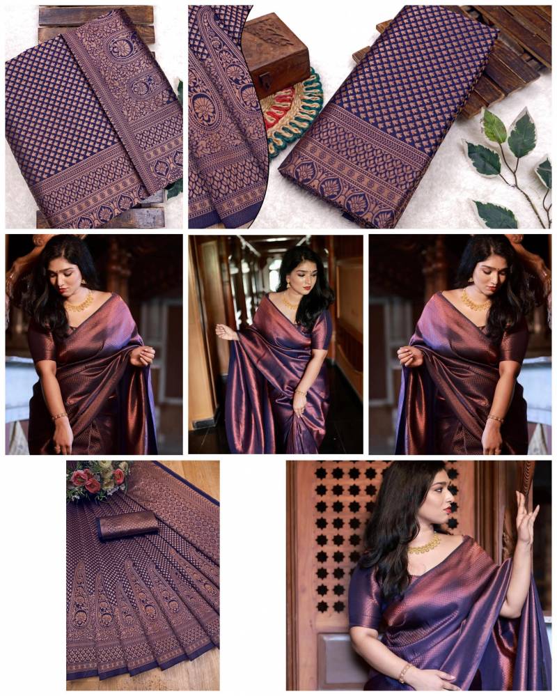 Soft Lichi Silk Saree Collection for Elegant Occasions with Rich Pallu - Posyfish.in