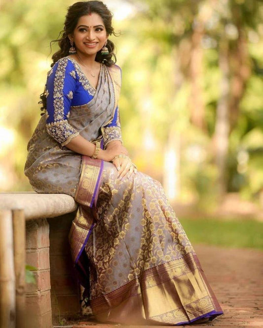 Soft Lichi Silk Saree Collection with Rich Pallu - Posyfish.in