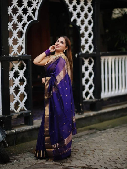 Soft Cotton Silk Traditional Wear Sarees for Elegant Style - Posyfish.in