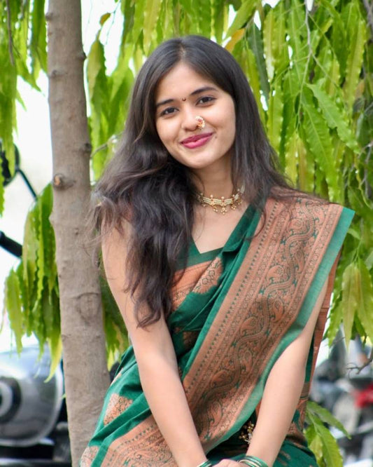 Banarasi Silk Wedding Saree - Elegant Soft Silk for Timeless Celebrations - Posyfish.in