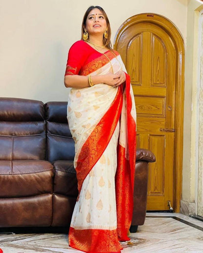 Banarasi Soft Silk Festival Wear Saree for Elegant Celebrations - Posyfish.in