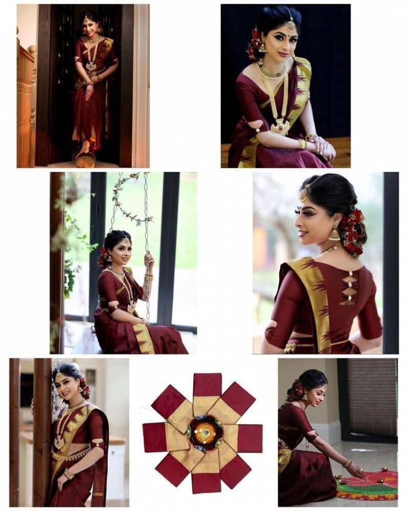 Lichi Silk Jacquard Saree Collection - Beautifully Crafted and Elegant - Posyfish.in