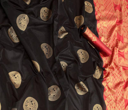 Soft Lichi Silk Saree Collection with Jacquard Work and Elegant Borders - Posyfish.in