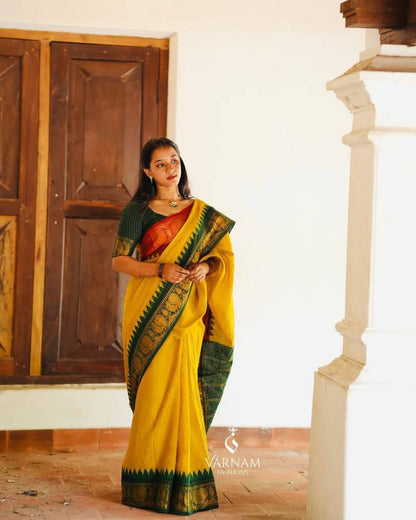 Lichi Soft Silk Jacquard Saree for Festival Wear - Posyfish.in