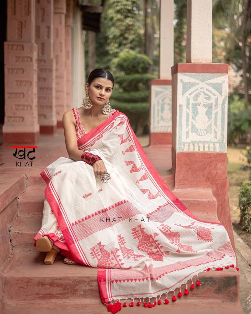 Lilan Soft Cotton Pallu Saree for Festive Elegance - Posyfish.in