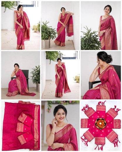 Lichi Soft Silk Saree with Rich Pallu for Elegant Occasions - Posyfish.in