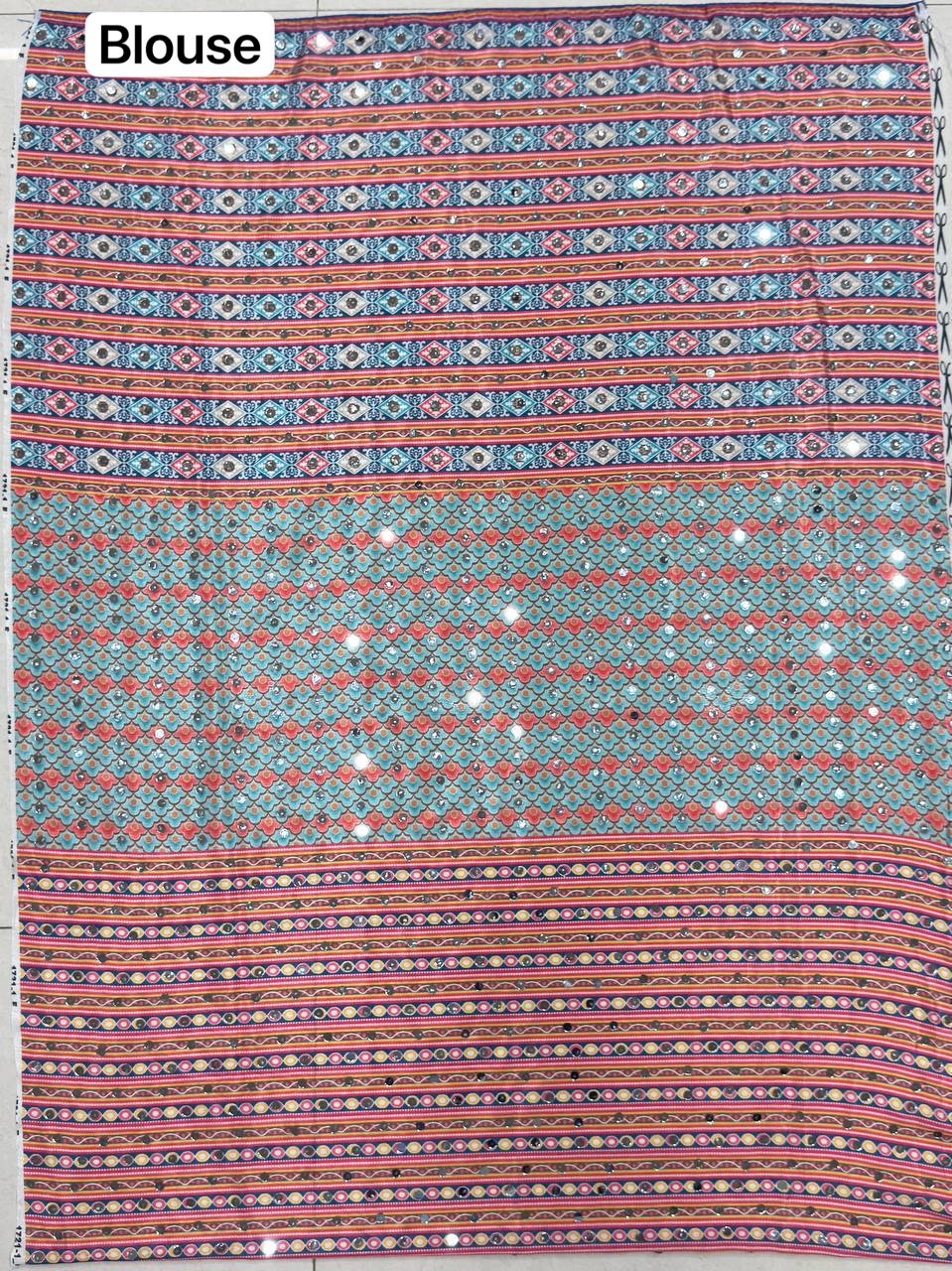 Chinon Silk Handworked Saree Collection - Elegant Designer Styles - Posyfish.in