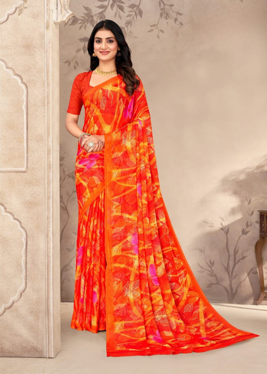 Soft & Lightweight Chiffon Saree with Elegant Print