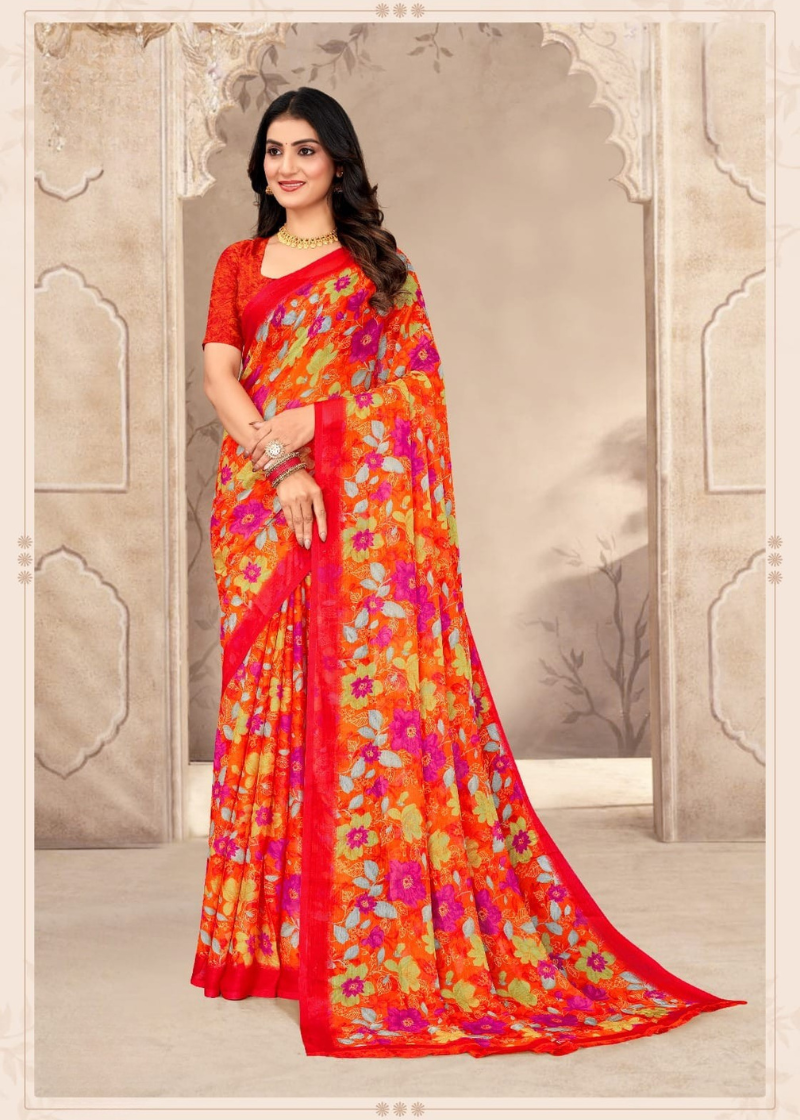 Soft & Lightweight Chiffon Saree with Elegant Print