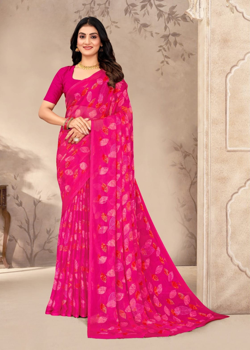 Soft & Lightweight Chiffon Saree with Elegant Print