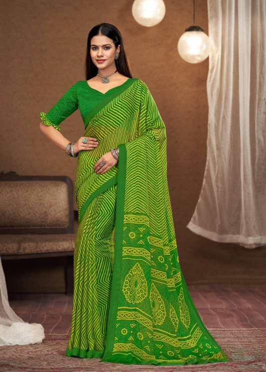Beautiful Feel Chiffon Saree with Designer Finish