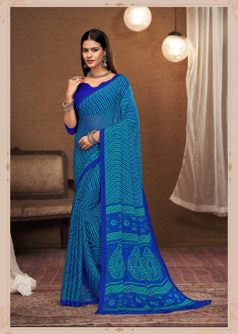 Beautiful Feel Chiffon Saree with Designer Finish