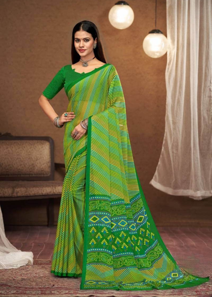 Beautiful Feel Chiffon Saree with Designer Finish