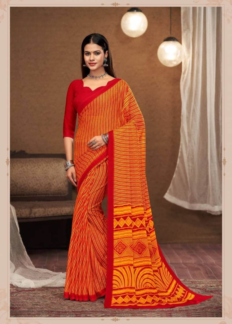 Beautiful Feel Chiffon Saree with Designer Finish