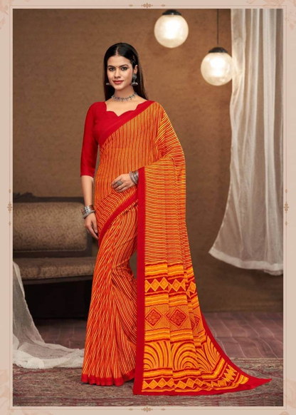 Beautiful Feel Chiffon Saree with Designer Finish