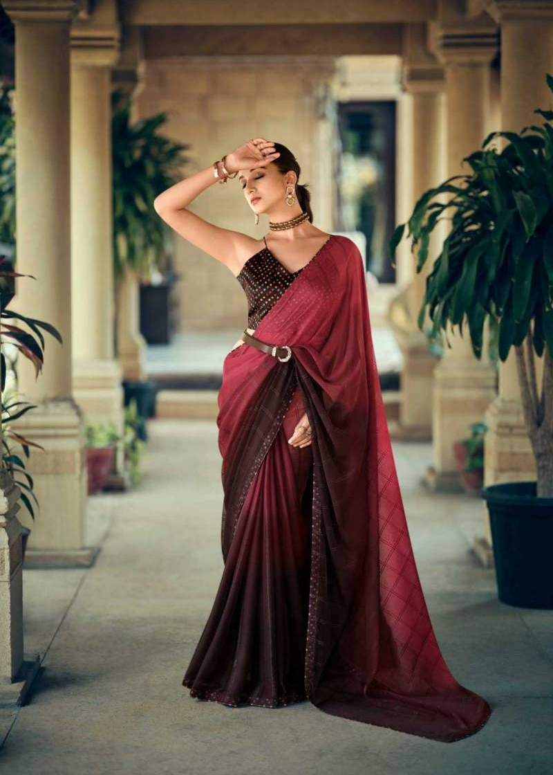 Premium Chiffon Saree with Delicate Prints & Soft Texture