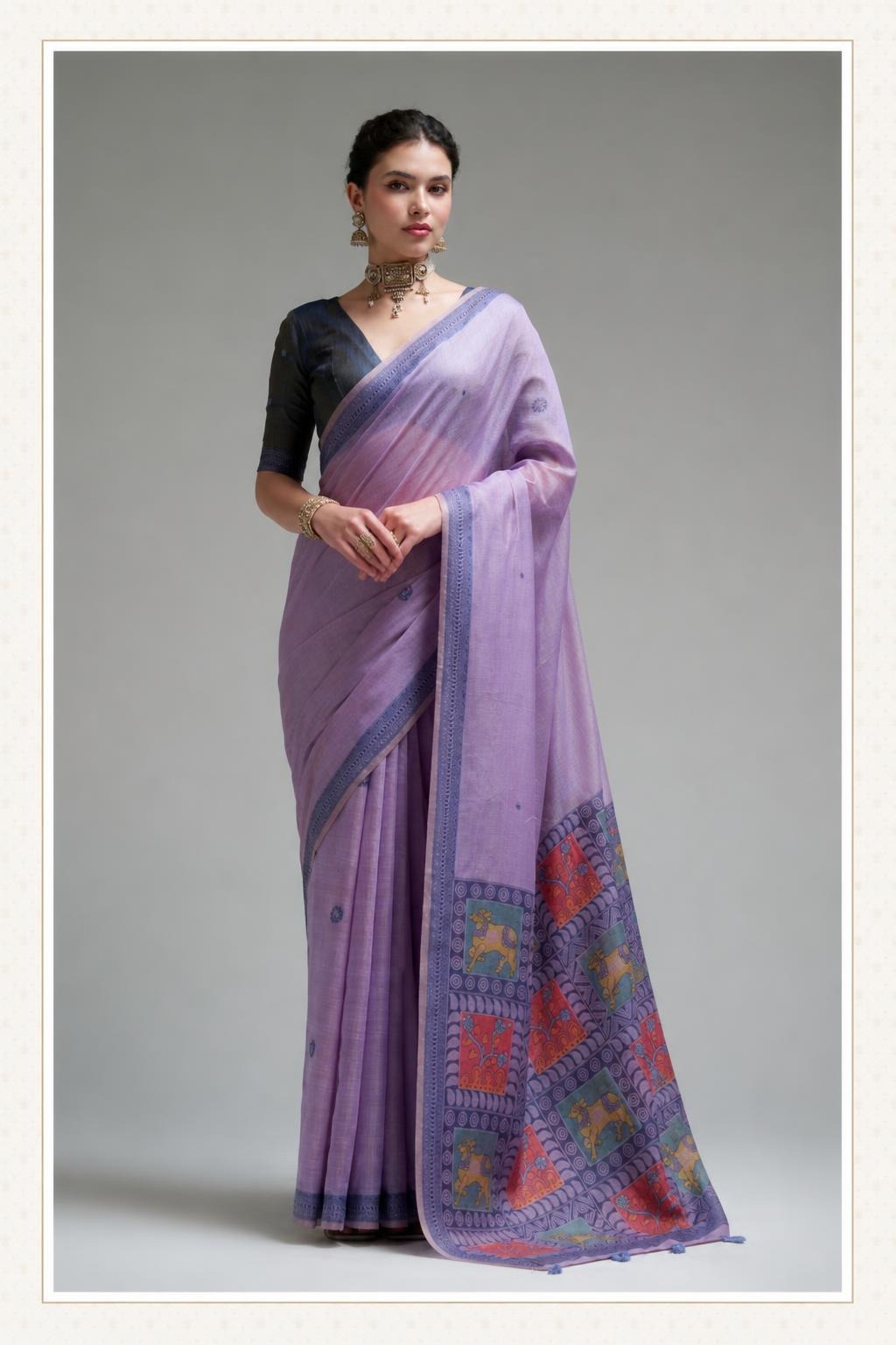 Classic Pure Cotton Printed Saree for Women