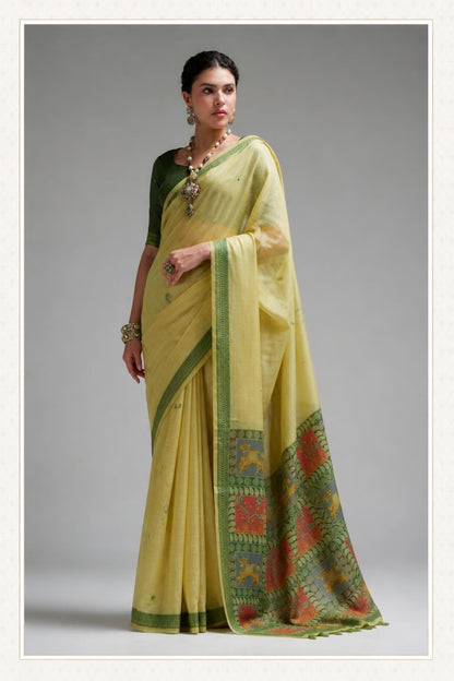 Classic Pure Cotton Printed Saree for Women