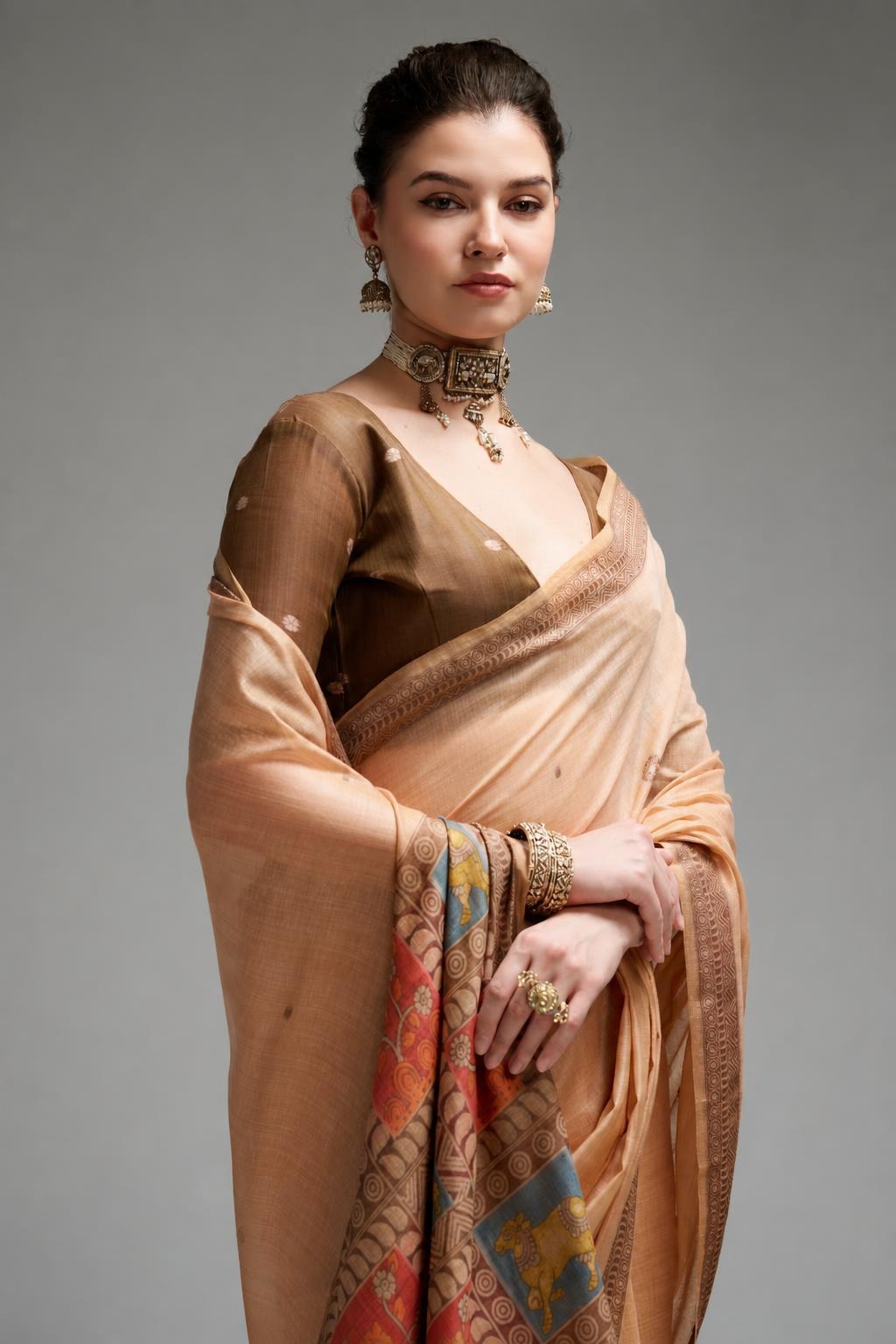 Classic Pure Cotton Printed Saree for Women