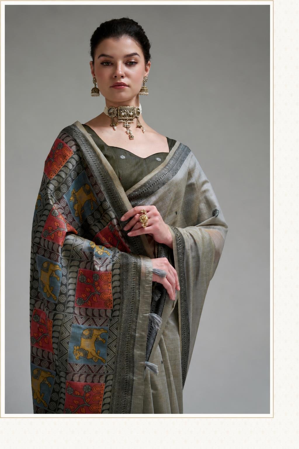 Classic Pure Cotton Printed Saree for Women