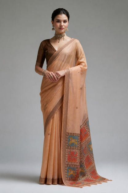 Classic Pure Cotton Printed Saree for Women