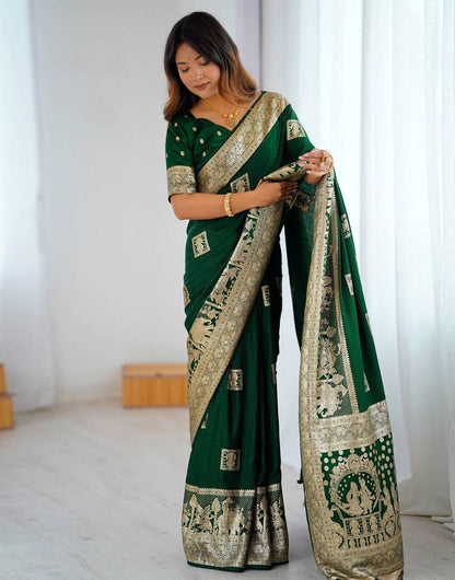 Aab Makhmal Soft Silk Saree with Jacquard Border for Festivals - Posyfish.in
