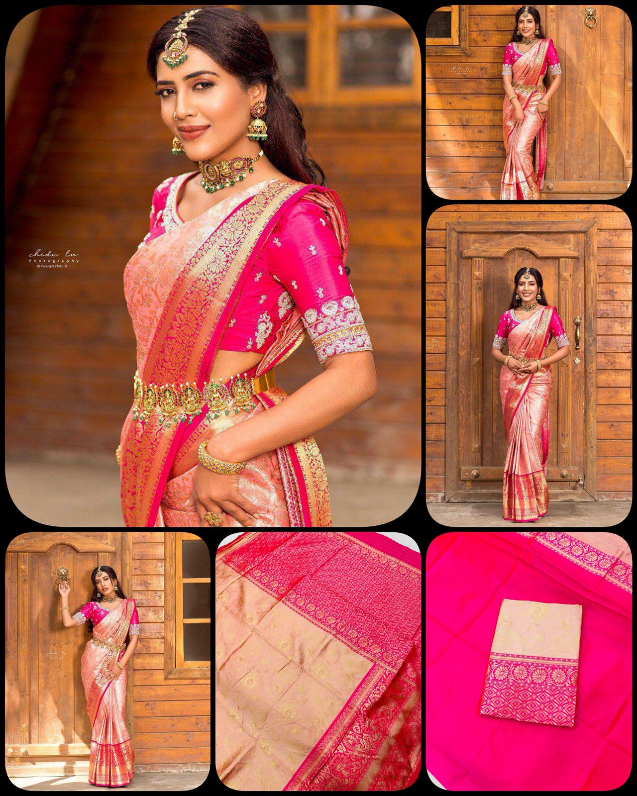 Aab Mamta Soft Silk Jacquard Saree for Festivals - Posyfish.in