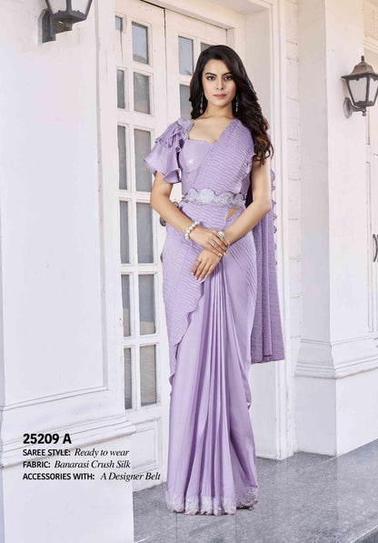 Ophelia New Designer Party Wear Saree - Ready to Wear Elegance - Posyfish.in