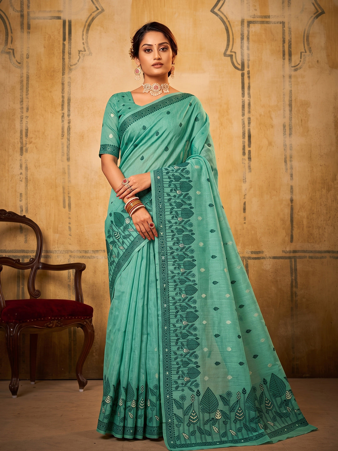 Premium Designer Cotton Sarees For Daily and Office Wear